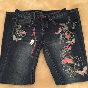 Brand new embroidery jeans